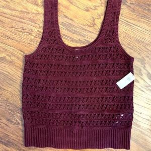 Old Navy crochet tank NWT